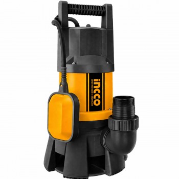 Дренажный насос для грязной воды INGCO SPD10001 погружной, 1000 Вт, 333 л/мин, напор 9 м