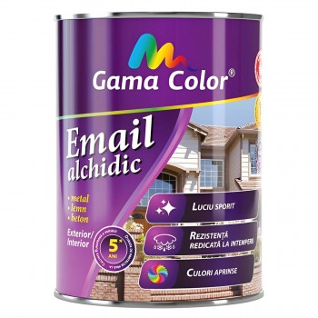 Эмаль алкидная Gama Color каменный цвет, глянцевая, 0.9 кг