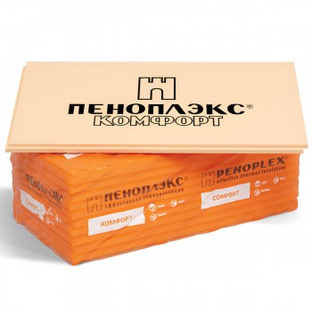 Экструдированный пенополистирол ПЕНОПЛЭКС КОМФОРТ 1185x585x100 мм