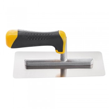 Drișcă plată HARDY Stucco 20x9 cm, oțel inoxidabil, mâner ergonomic 2K, seria 28 (0800-342000)