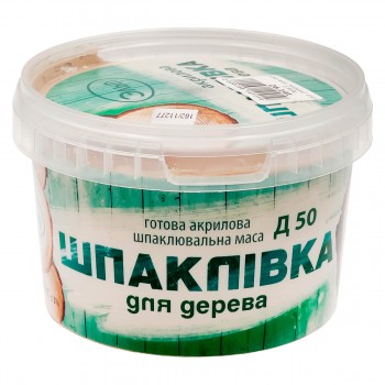 Готовая акриловая шпаклевочная масса Эльф Д50 0,9 кг, для дерева, бук