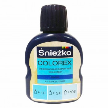 Колер Sniezka COLOREX бирюза синяя №44 0,1 л