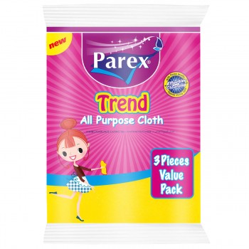 Lavete universale pentru curățenie PAREX Trend 38x30 cm, set 3 buc