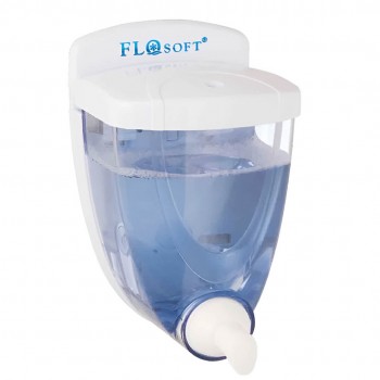 Dozator pentru săpun lichid FLOSOFT F063 350 ml din plastic, transparent