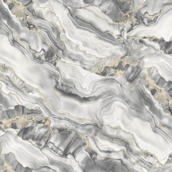 Tapet vinilic pe bază de flizelină NewAGe Era NA9149-26, embosare la cald, gri, 1,06x10,05 m