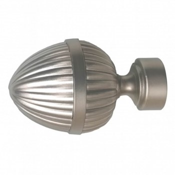 Cap Dekora Prestige 25 FANETTO pentru galerii 25 mm Satin (2 bucăți)