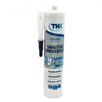 Ermetic silicon TKK TEKASIL maro RAL8017 sanitar 280 ml