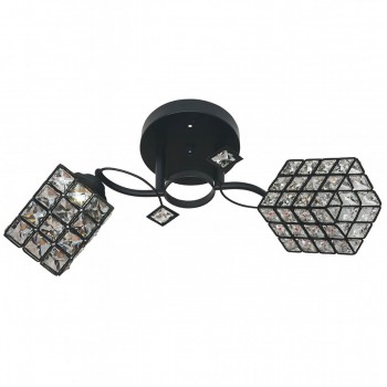 Люстра потолочная 9555/2 BLK, E27, 220-230 В, черный