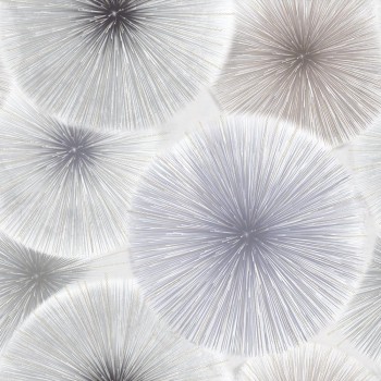 Обои дуплекс на бумажной основе Саратовские Обои Салют 06 светло-серые 0,53х10,05 м