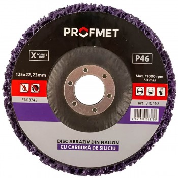 krug-zachistnojj-po-metallu-profmet-clean-strip-125kh22-23-mm-p46-fioletovyjj-nejjlon-i-karbid-kremnija