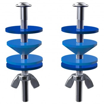 Крепление бачка к унитазу Nova Plastik нержавеющая сталь, 85 мм, комплект (Арт. 7027)