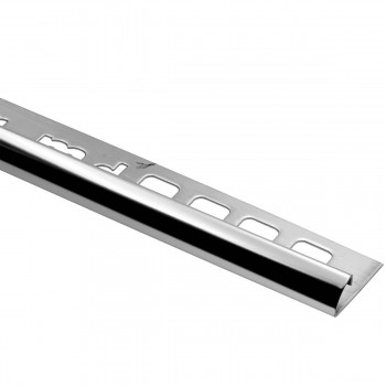 Profil pentru gresie, din oțel inoxidabil SS-Z10 Dekora 30 x 10 mm, 2.5 m, Mirror