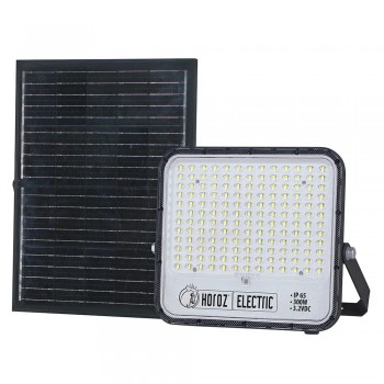Proiector LED cu panou solar Horoz Electric TIGER PRO-50, 50 W, 700 lm, 6400 K, IP65