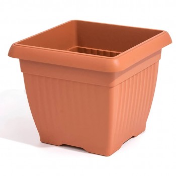 Цветочный горшок Prosperplast DKWT15-R624, 15х15х13 см, объем 1,7 л, терракотовый