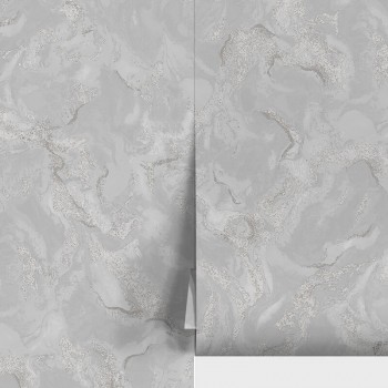 Tapet vinil pe bază de flizelină Wallsecret Elite Alaid 9004-24, gri, 1,06 x 10 m