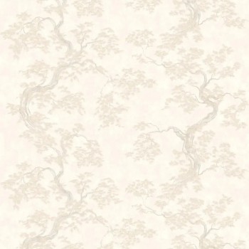 Tapet vinilic pe bază de flizelină WallSecret Bonsai 9156-22, bej, lavabil, relief termopresat, 1,06 x 10,05 m