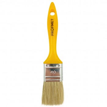 Pensulă plată PROFMET 40 mm cu fibre naturale, mâner din plastic