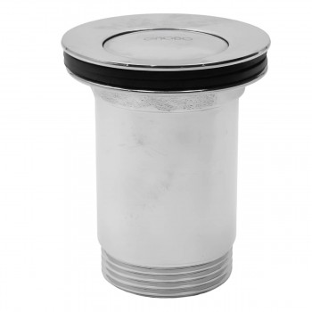 Valvă de scurgere pentru sifonul de sub lavoar HYDRO-S 1 1/4", înălțime 118 mm, click clack, din alamă (Art. 0400425)
