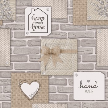 Обои бумажные влагостойкие Брянские обои Сканди 3 (0,53х10 м)