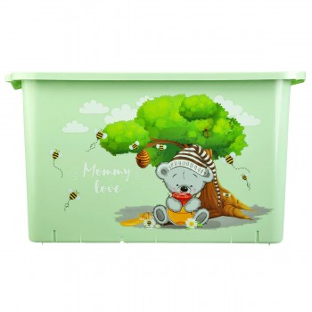 Контейнер для игрушек BEROSSI Mommy Love 15 л с крышкой чайное дерево 396 х 241 х 232 мм AC49162000