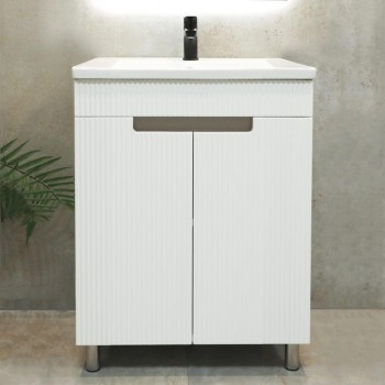 Dulap sub lavoar BAYRO Positano Duo 602 x 820 mm alb mat
