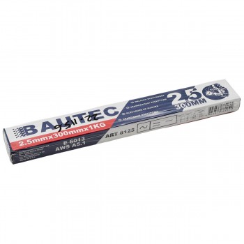 Electrozi de sudură BAUTEC 2,5 mm x 300 mm, 1 kg (art. 8125)