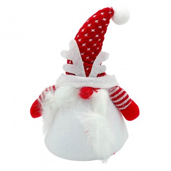 Мягкая игрушка Дед Мороз на батарейках красная, 18 см NV3680