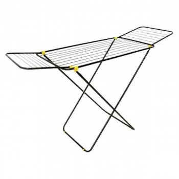 Uscător de rufe pliabil pentru podea House Plus LD-2001, 17,5 m, sarcină maximă 10 kg, din oțel inoxidabil