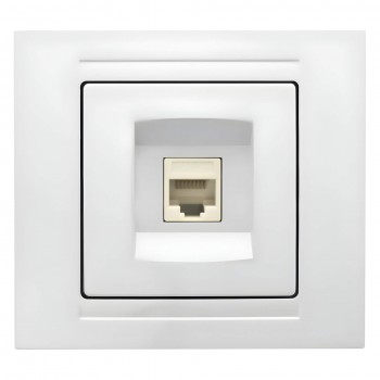 Priză pentru calculator GUNSAN MODERNA RJ45 albă (Art. MD2911130)