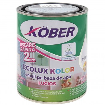 Email pe bază de apă KOBER 0.6 l, negru, lucios
