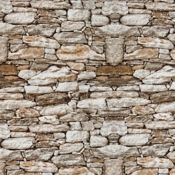 Панель декоративная самоклеящаяся для стен под камень, вспененная, 700x770x3 мм FC-82