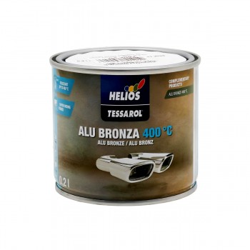 Email termorezistent HELIOS TESSAROL ALU BRONZA 400 °C, argintiu, 0.2 l