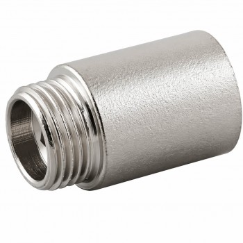 Удлинитель латунный HYDRO-S 25 мм х 1/2 ВР (мама) х 1/2 НР (папа) никель (Арт. 7002055)