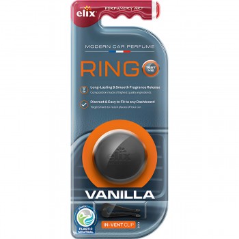 Aromatizator pentru mașină, odorizant pe deflector Elix RINGO Vanilla E-RN001-VA