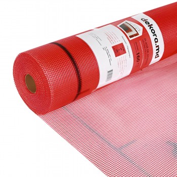 Сетка стеклотканевая штукатурная Dekora Standard 5х5 мм, 160 г/м2, 50 м х 1000 мм