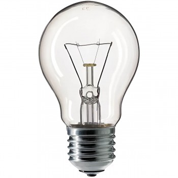 Bec incandescent Philips A55 75 W 935 lm E27 pară, lumină rece, 230 V, transparent