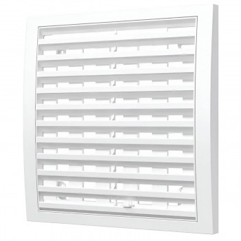 Grilă de ventilație reglabilă de evacuare Mistral 200 x 200 mm, din plastic, albă 2020РРП