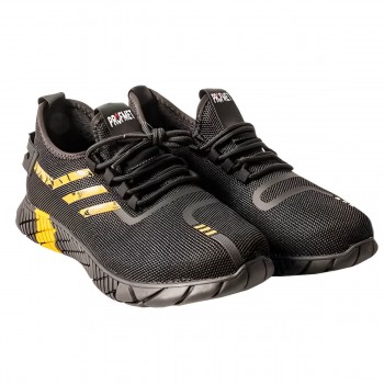 Adidași pentru lucru PROFMET mărimea 46, gradul de protecție OB, negru/galben