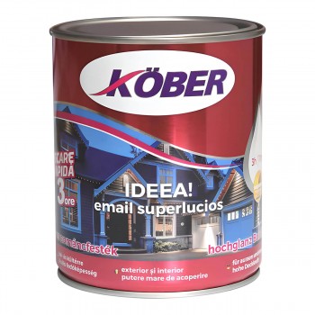 Эмаль Kober IDEEA! алкидная глянцевая, grena, 0,75 л