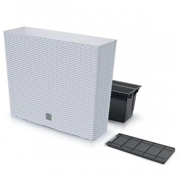 Ghiveci decorativ Prosperplast Rato Case DRC600T-S449, înalt, 580x180x498 mm, alb