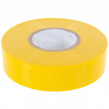 Bandă izolantă PVC 19 mm, 20 m, galbenă (80806)