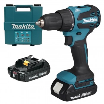 Аккумуляторная ударная дрель-шуруповерт Makita DHP490WVE LXT 18 В, 65 Нм, 2х2.0 Ач