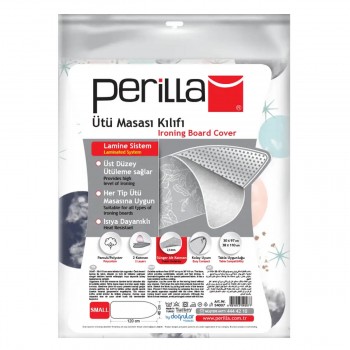 Husă pentru masa de călcat Perilla 46x120 cm, antiaderentă, cu spumă (Art. 54007)