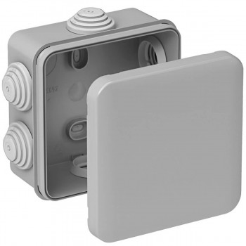 Распределительная коробка NEOMAX NX1044, наружная, IP55, 85х85х40 мм, 6 вводов, с крышкой