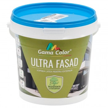 Краска акриловая фасадная Gama Color Ultra Fasad белая матовая, 1,3 кг