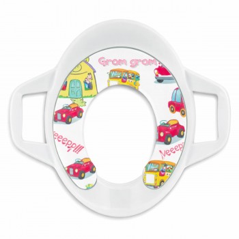 Cиденье детское на унитаз с ручками мягкое Softy Comfort Kids универсальная