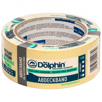 Лента малярная Blue Dolphin 48 мм х 40 м желтая (754840)