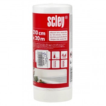 Пленка защитная малярная Scley с клейкой лентой 2,1 х 20 м, серия 66 (Арт. 0450-662021)