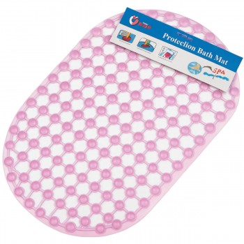 Covoraș de baie oval din PVC, 34x64 cm AT2822