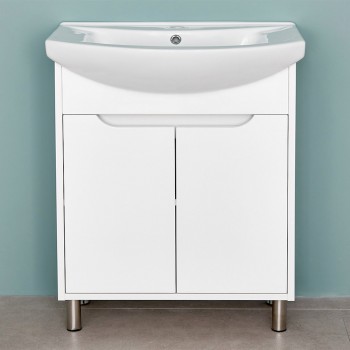 Тумба под раковину BAYRO VENUS PRO 710 х 341 х 810 мм белая структурная